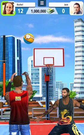 Captura de ecrã de Basketball Stars — lance no cesto